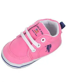 US-Polo-Assn-Baby-Girls-Sport-Logo-Sneaker-Booties-pink-6-9-months-0